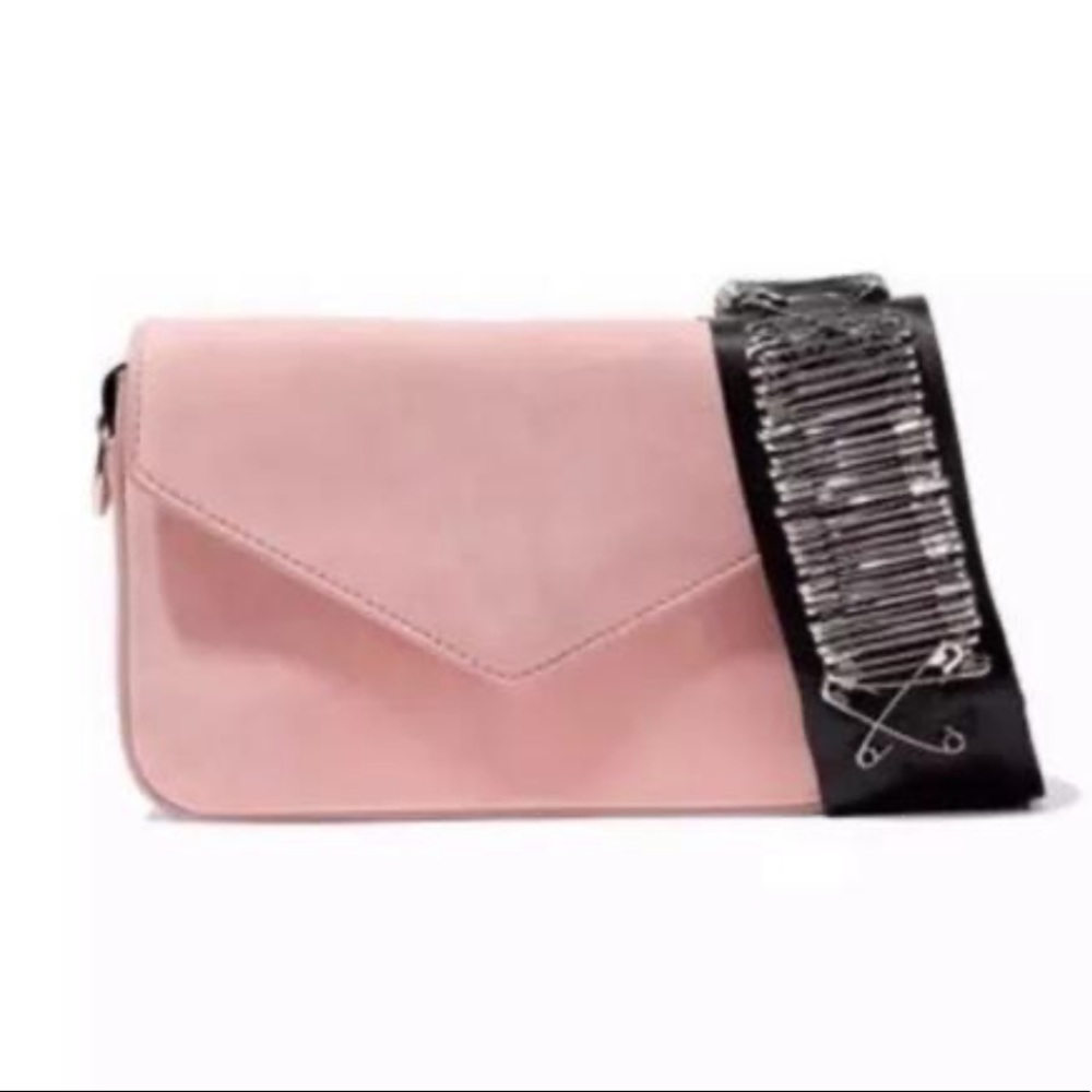 Edie Parker Pink Suede Bag